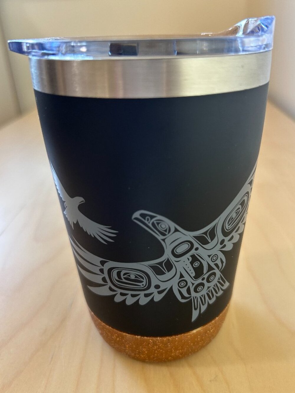 Native Northwest Cork Base Travel Mug | Soaring Eagle | 12 oz